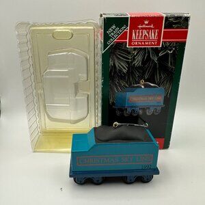 Hallmark Keepsake Christmas Sky Line Coal Car 1992 in box Christmas Ornament